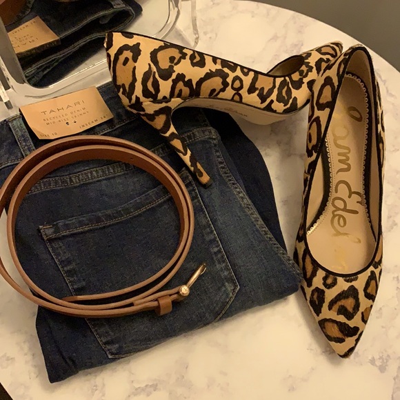 Sam Edelman Shoes - Sold!! Sam Edelman Hazel Heels Pony Hair Leopard 9